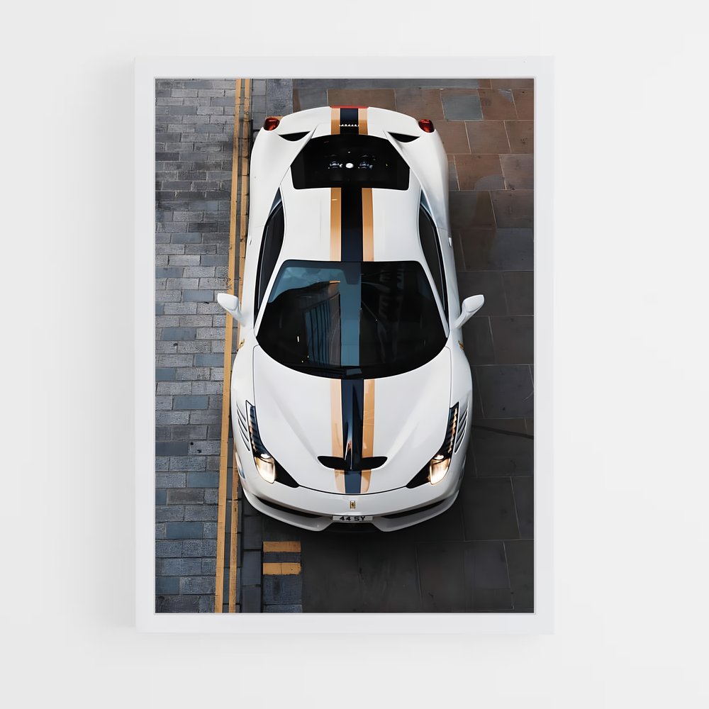 Poster Route 458 – affiche Ferrari (vue 3)